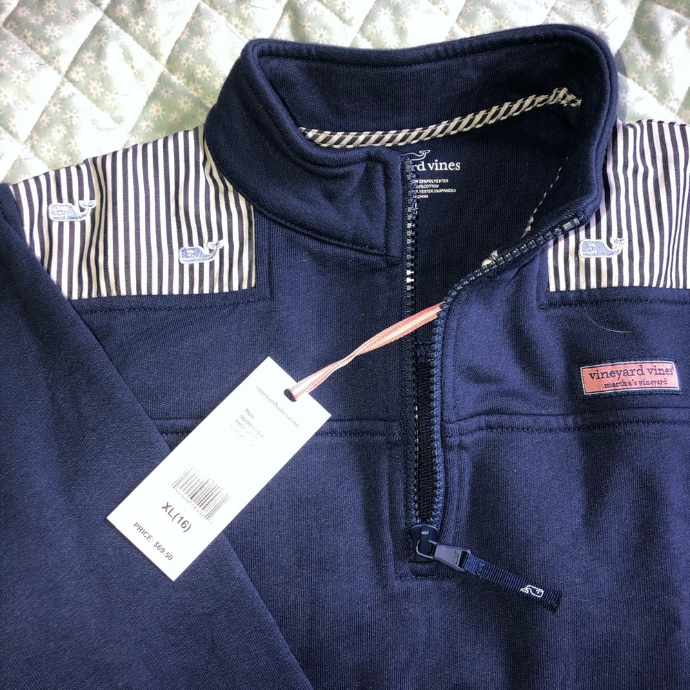 Vineyard Vines Girl’s Navy Shep Shirt